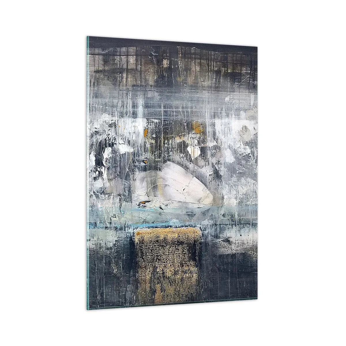 Obraz na skle - Jako na ledě, tak i na hroudě - 50x70 cm