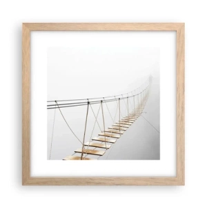 Plakát v rámu světlý dub - Kam vás zavede? - 30x30 cm