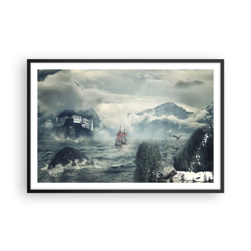 Plakát v černém rámu - V kouzelných vodách - 91x61 cm