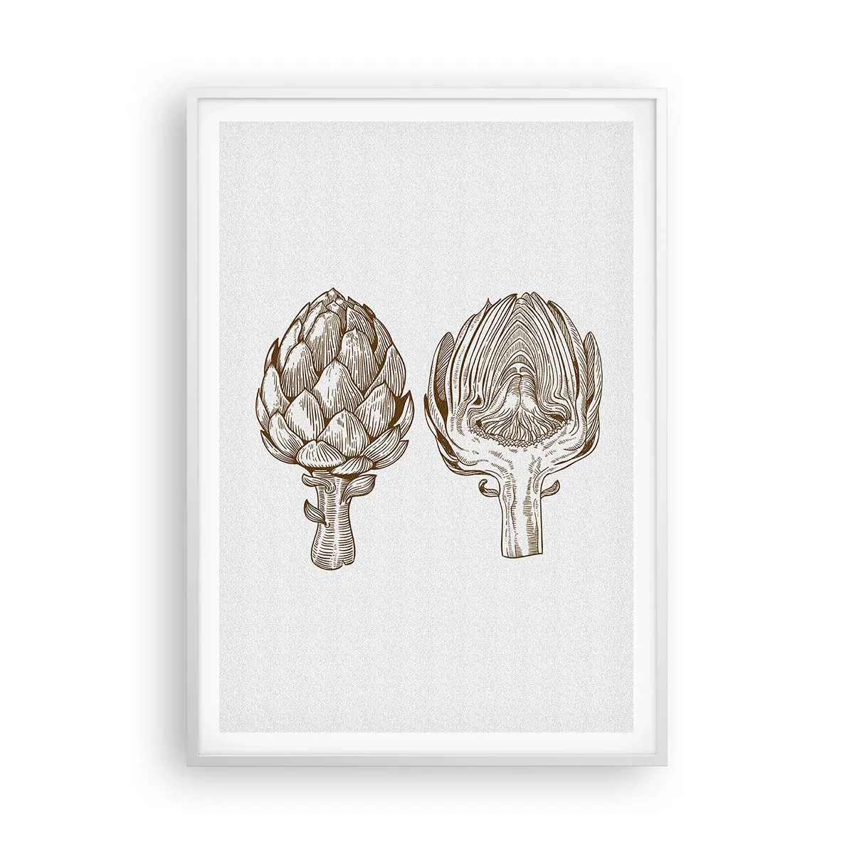 Plakát v bílém rámu - Hodiny anatomie - 70x100 cm