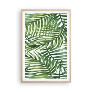 Plakát v rámu světlý dub - Pod zeleným baldachýnem - 61x91 cm