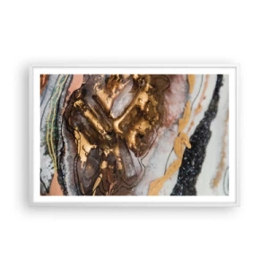 Plakát v bílém rámu - Prvek země - 91x61 cm