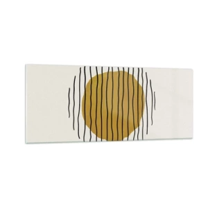 Obraz na skle - Abstrakce chvějící se žárem - 100x40 cm
