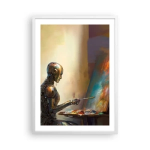 Plakát v bílém rámu - Umění budoucnosti - 50x70 cm