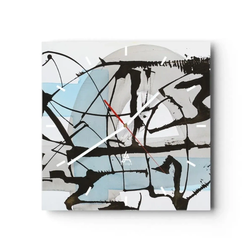 Nástěnné hodiny - Přesto modrá - 30x30 cm