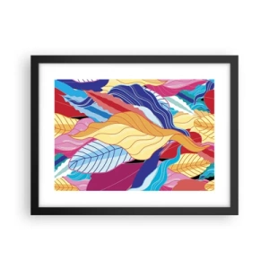 Plakát v černém rámu - Barevný nepořádek - 40x30 cm