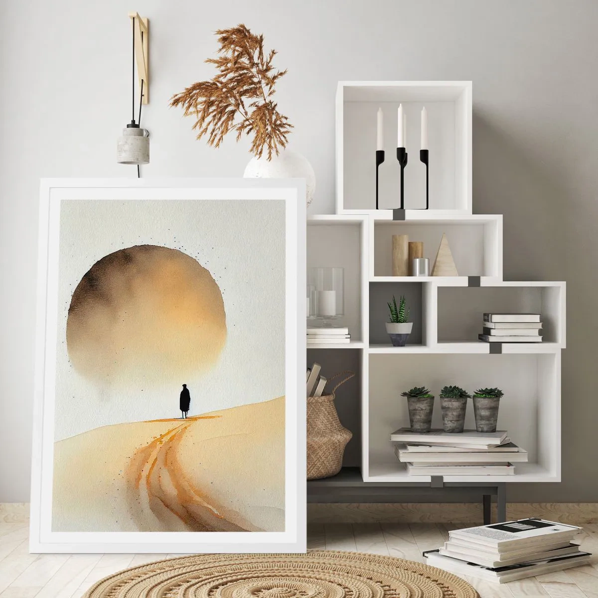 Plakát v bílém rámu - Vždycky touha - 70x100 cm