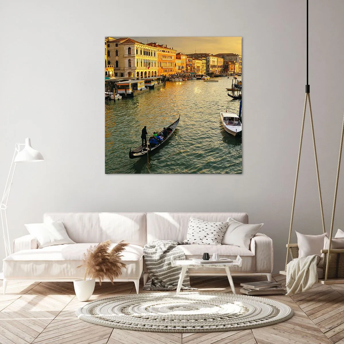 Obraz na plátně - Na slunečné straně ulice - 40x40 cm