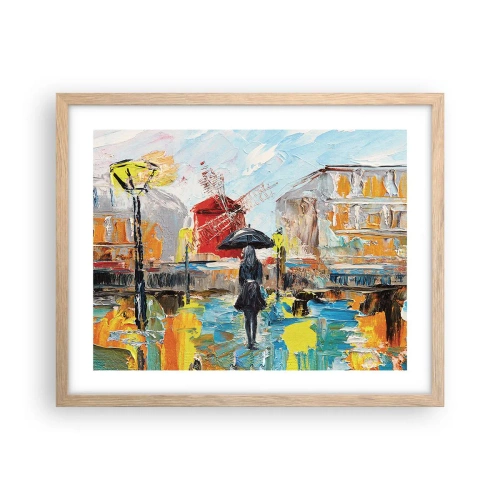 Plakát v rámu světlý dub - Pařížské legendy - 50x40 cm