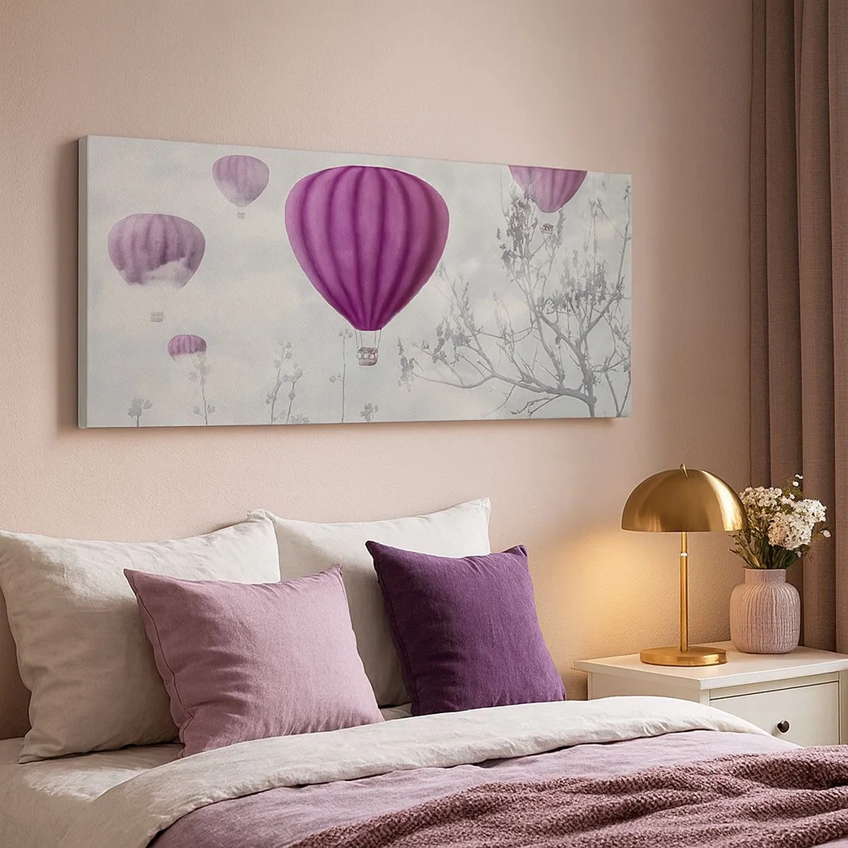 Obraz na plátně - Jako lodě na obloze - 100x40 cm