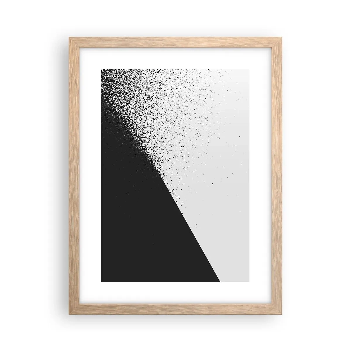 Plakát v rámu světlý dub - Rychleji a rychleji, více a více - 30x40 cm