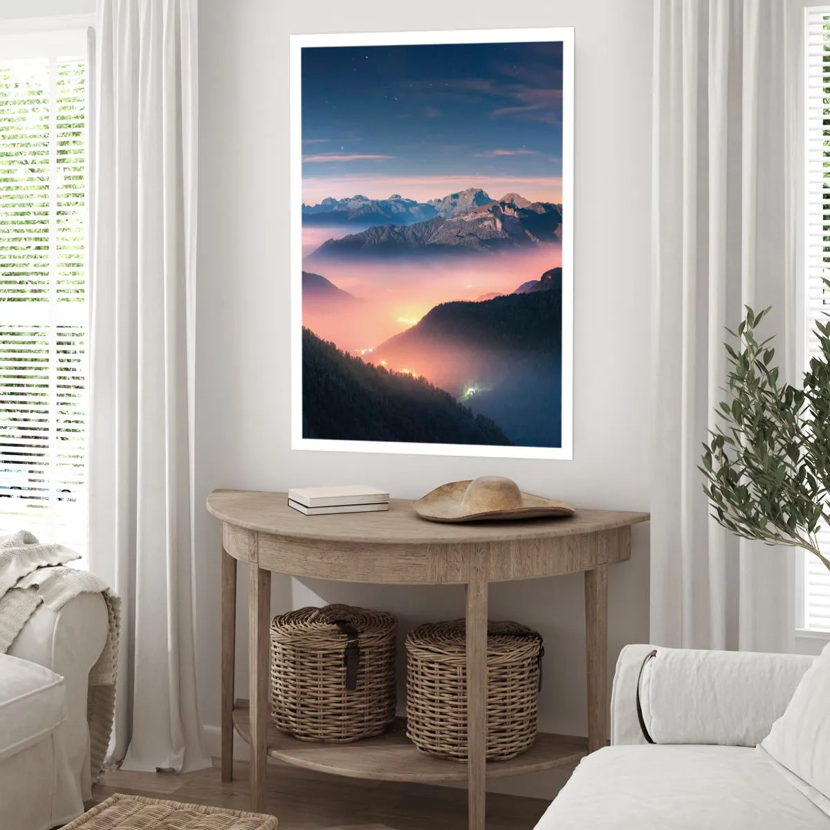 Plakát - Světlo v údolích - 70x100 cm