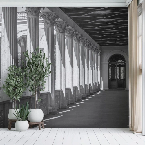 Fototapeta Standard Eco - Slunná arkáda - Sloupce, Architektura, Klasický - 450x315 cm