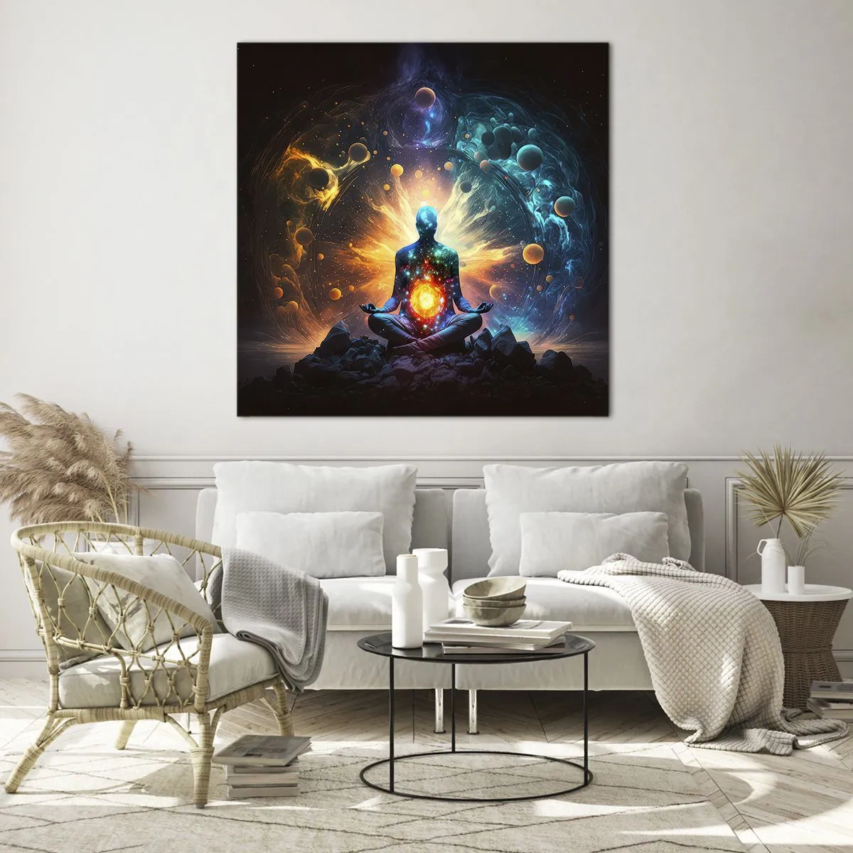 Obraz na skle - Vesmírný klid - 30x30 cm