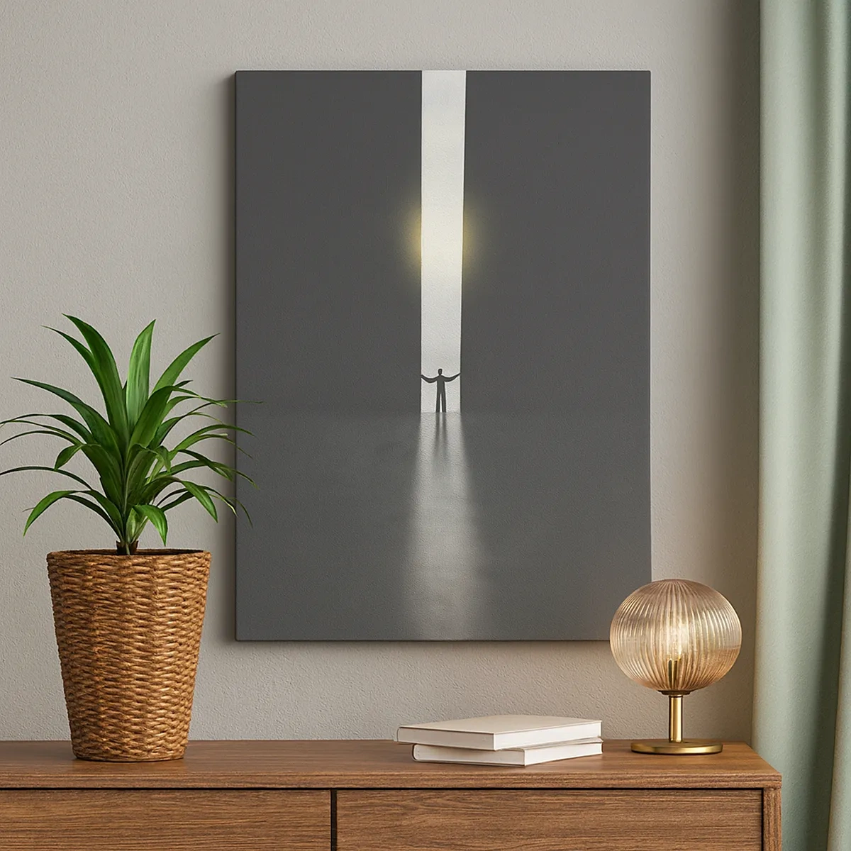 Obraz na plátně - Krok ke světlé budoucnosti - 50x70 cm