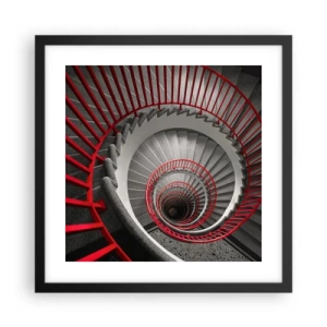 Plakát v černém rámu - Architektonické hry - 40x40 cm