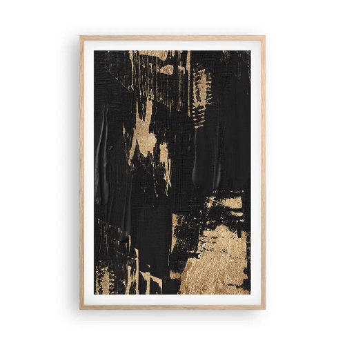Plakát v rámu světlý dub - Stopa doteku - 61x91 cm