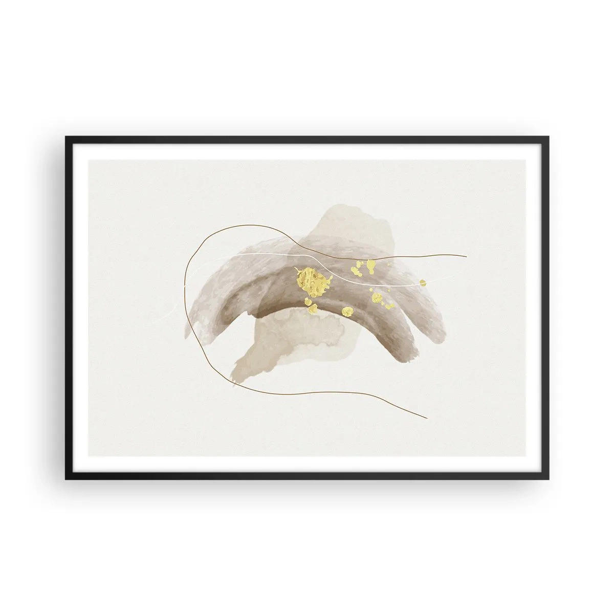 Plakát v černém rámu - Vesmírná bytost - 100x70 cm