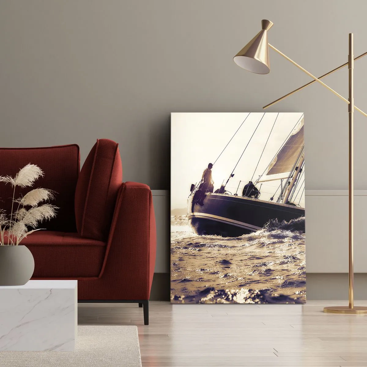 Obraz na plátně - Pluj námořníku - 70x100 cm