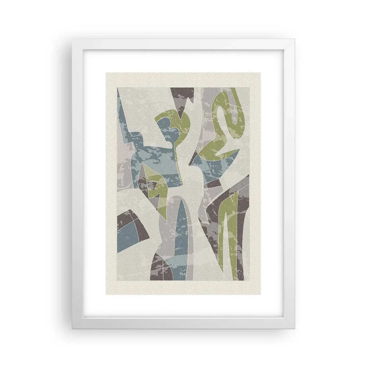 Plakát v bílém rámu - Kompozice za sklem - 30x40 cm