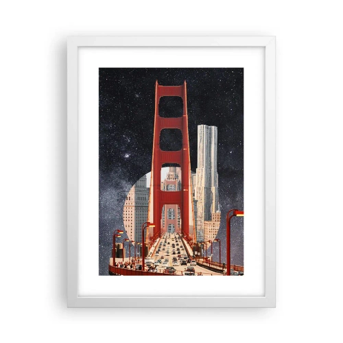 Plakát v bílém rámu - Vždy uprostřed - 30x40 cm