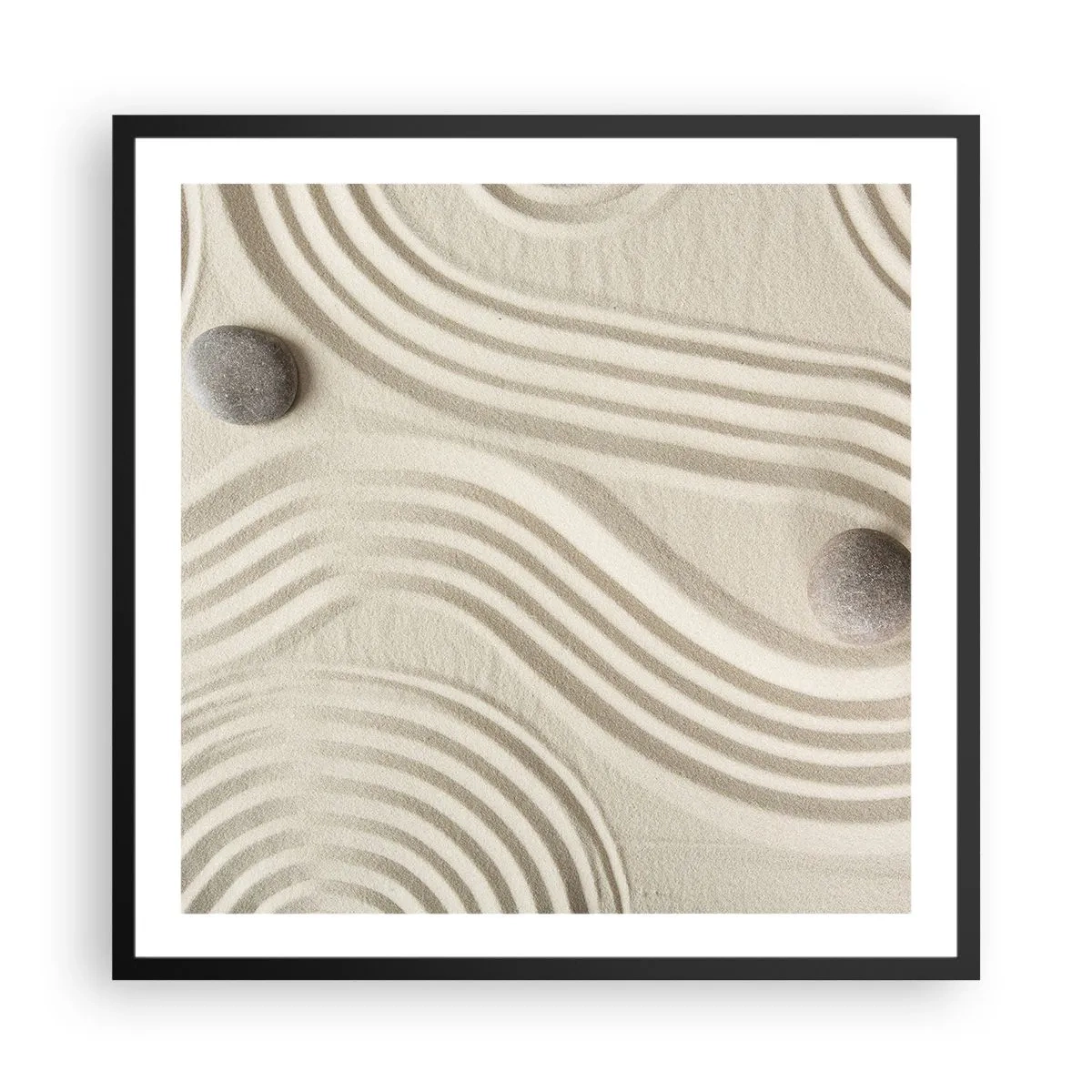 Plakát v černém rámu - Dotek tepla - 60x60 cm