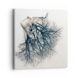 Obraz na plátně - Okouzlená šepotem stromu - 30x30 cm