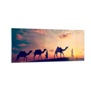 Obraz na skle - Tajemný duch orientu - 100x40 cm