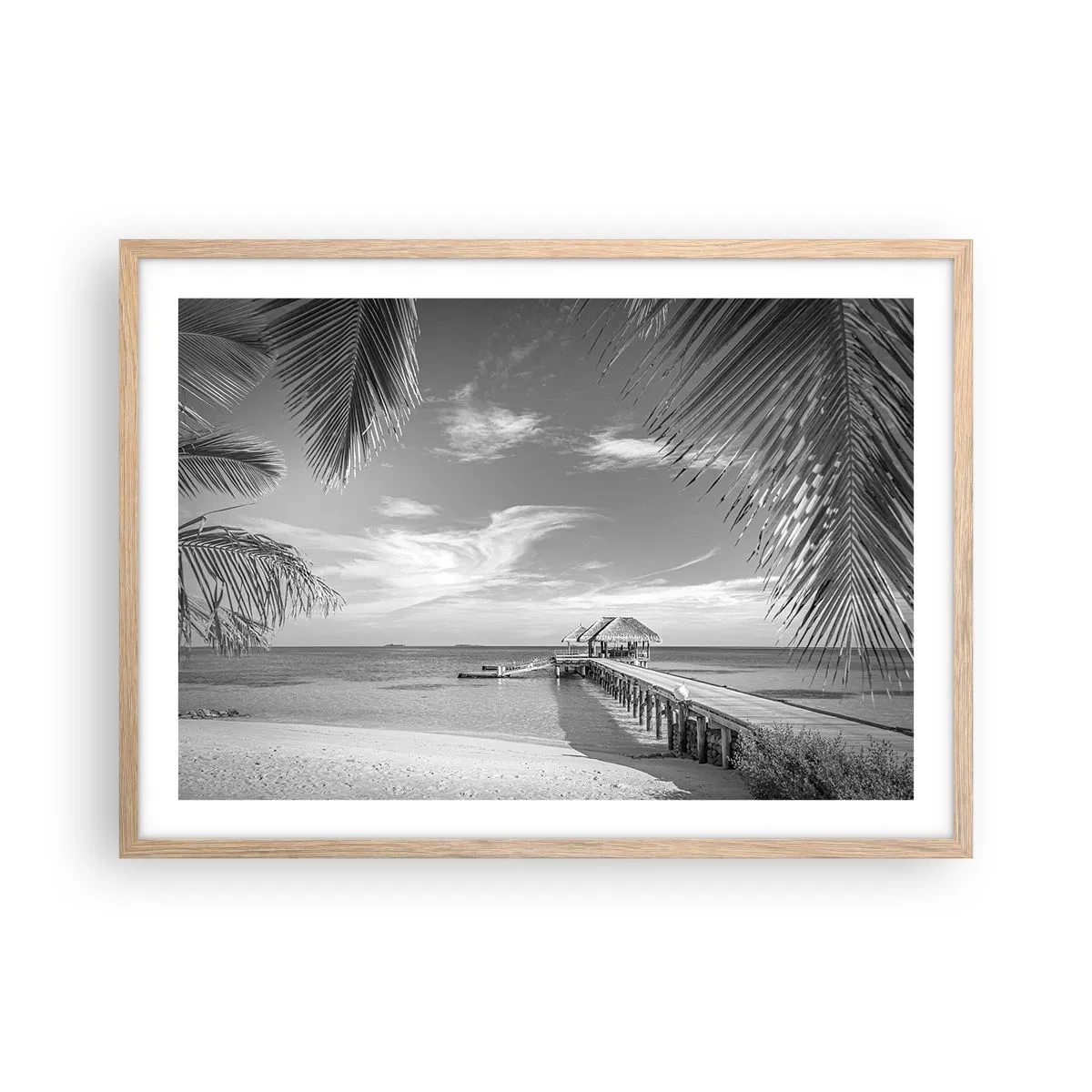 Plakát v rámu světlý dub - Vzpomínka nebo sen? - 70x50 cm