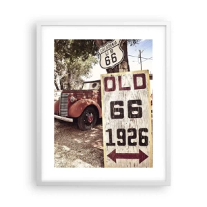 Plakát v bílém rámu - Legenda americké provincie - 40x50 cm