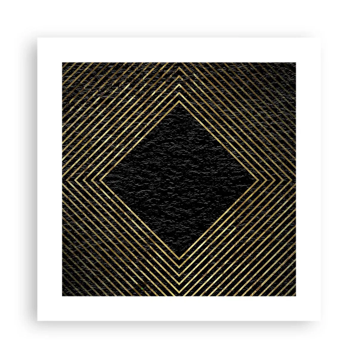 Plakát - Geometrie ve stylu glamour - 40x40 cm