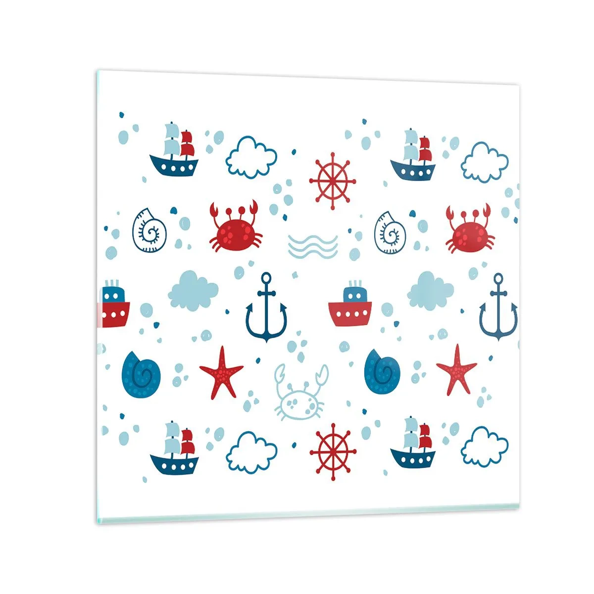 Obraz na skle - Mořská pohádka - 40x40 cm