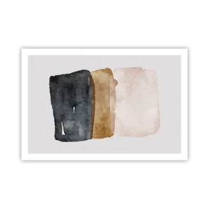 Plakát - Kompozice zemitých barev - 91x61 cm