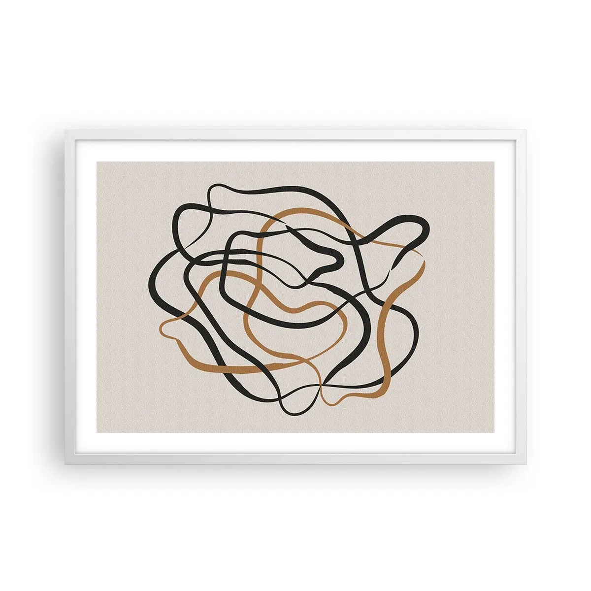 Plakát v bílém rámu - Všechno se pokroutilo - 70x50 cm