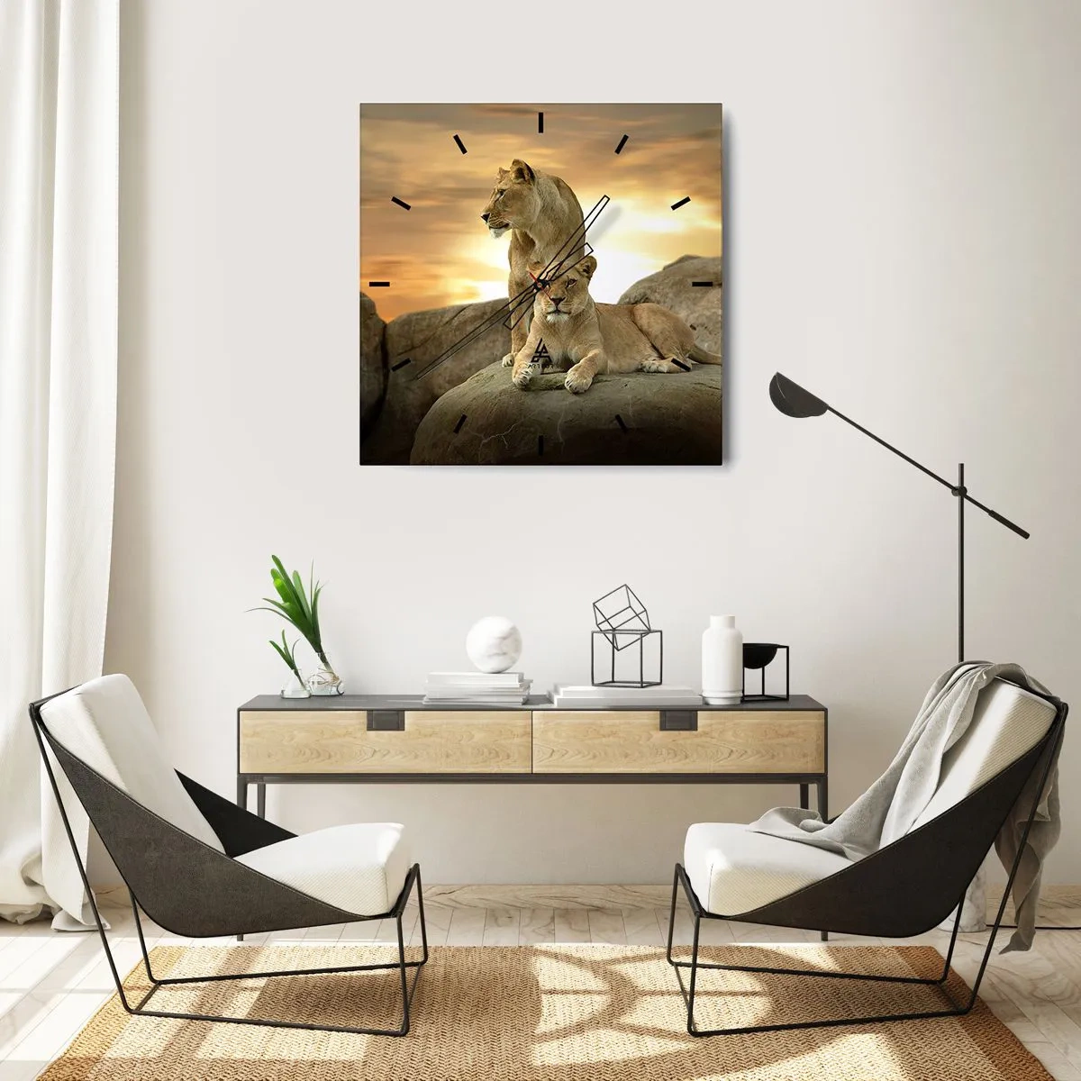 Nástěnné hodiny - Královský majestát - 40x40 cm