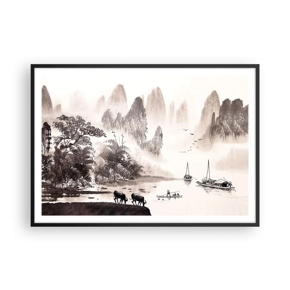 Plakát v černém rámu - Exotická všednost Východu - 100x70 cm