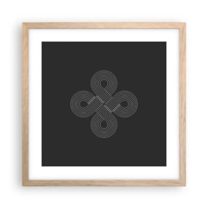 Plakát v rámu světlý dub - V keltském duchu - 40x40 cm