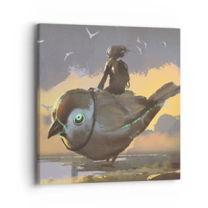 Obraz na plátně - Zastávka na fantastické cestě - 40x40 cm