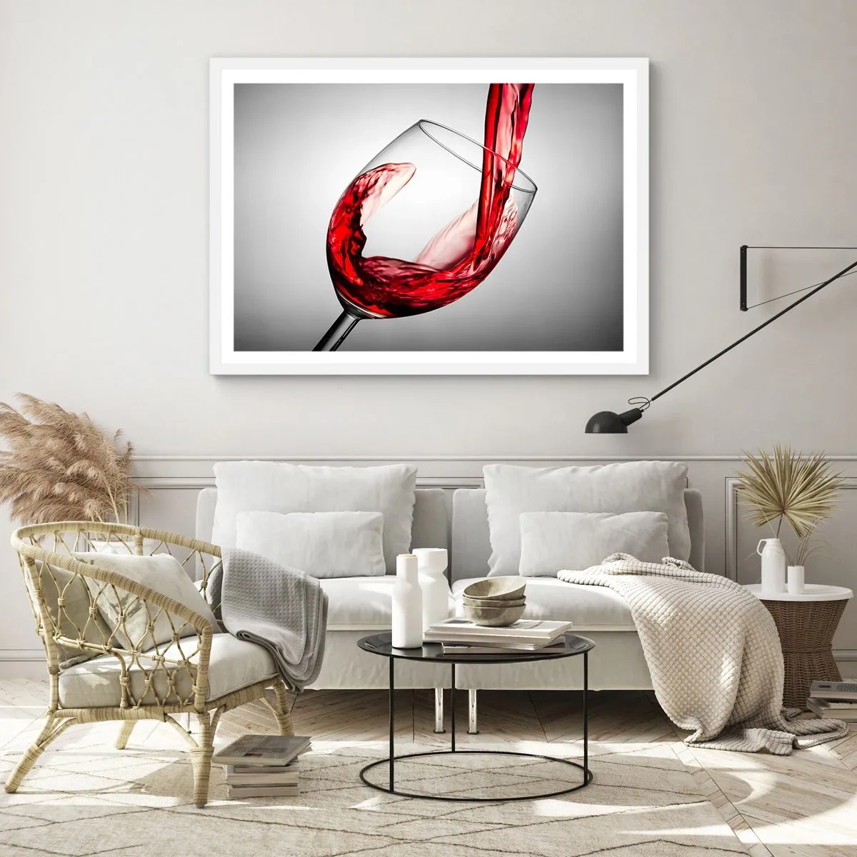 Plakát v bílém rámu - Barva - pohyb - zvuk - 100x70 cm