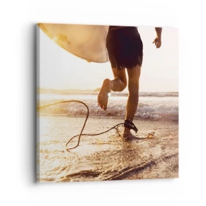 Obraz na plátně - Vstříc vlně - 30x30 cm