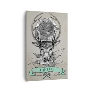 Obraz na plátně - Vidění sv. Huberta - 80x120 cm