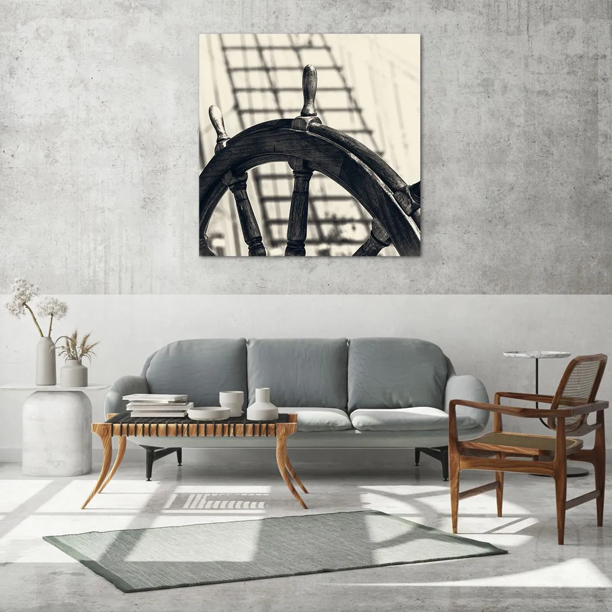 Obraz na skle - Mořské příběhy - 30x30 cm