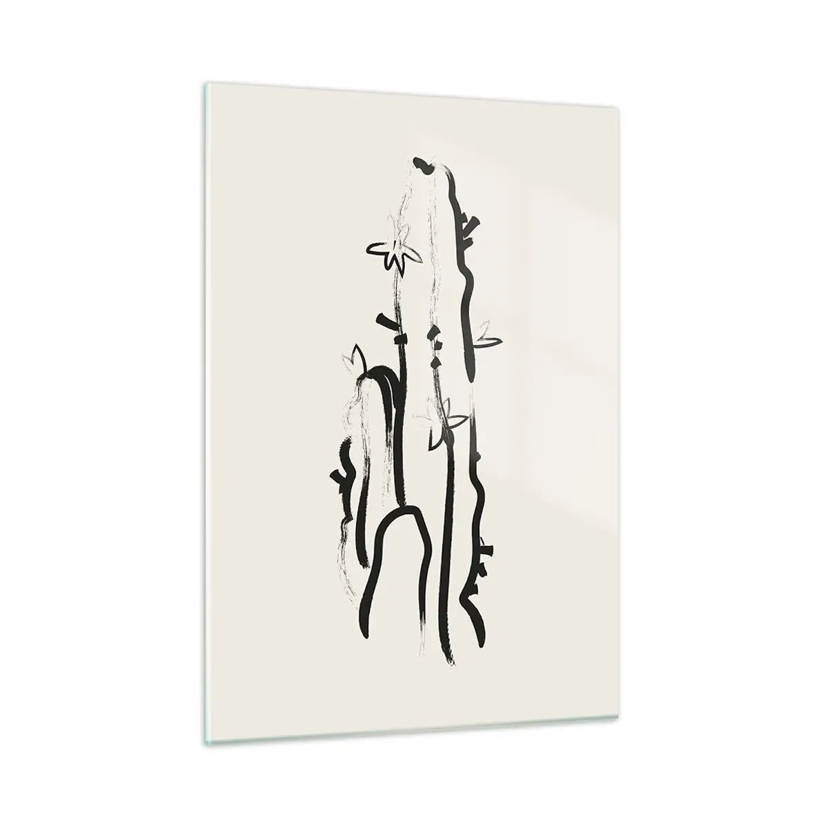 Obraz na skle - Kvetoucí bylina - 50x70 cm