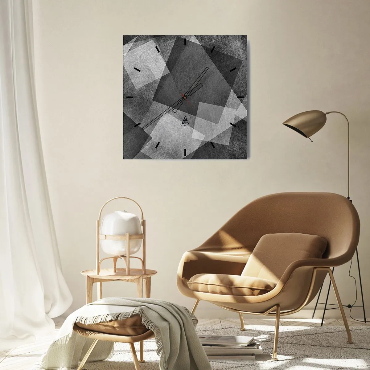Nástěnné hodiny - Odvěký symbol trvalosti a pořádku - 40x40 cm