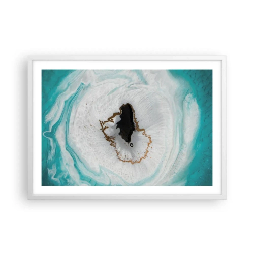 Plakát v bílém rámu - Proniknout dovnitř - 70x50 cm