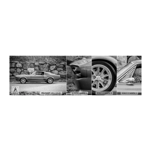 Vzor Fototapety Premium Sand - Legenda 60. let - Historické auto, Automobilový průmysl, Sportovní auto - 100x30 cm