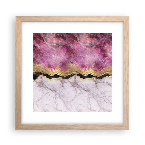Plakát v rámu světlý dub - Na hranici - 30x30 cm