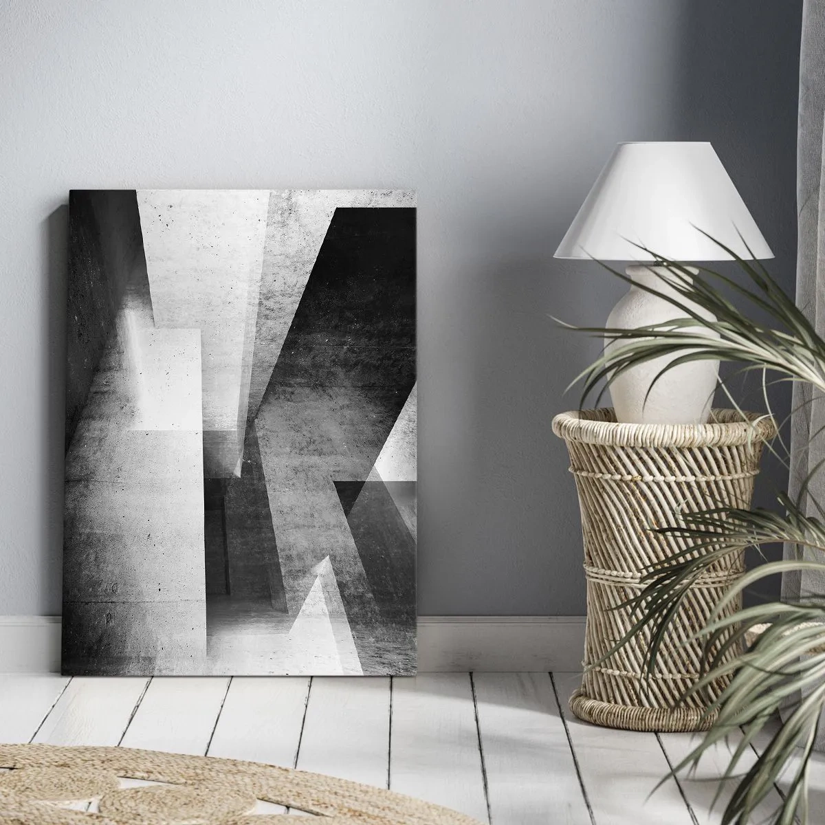 Obraz na plátně - Struktura prostoru - 70x100 cm