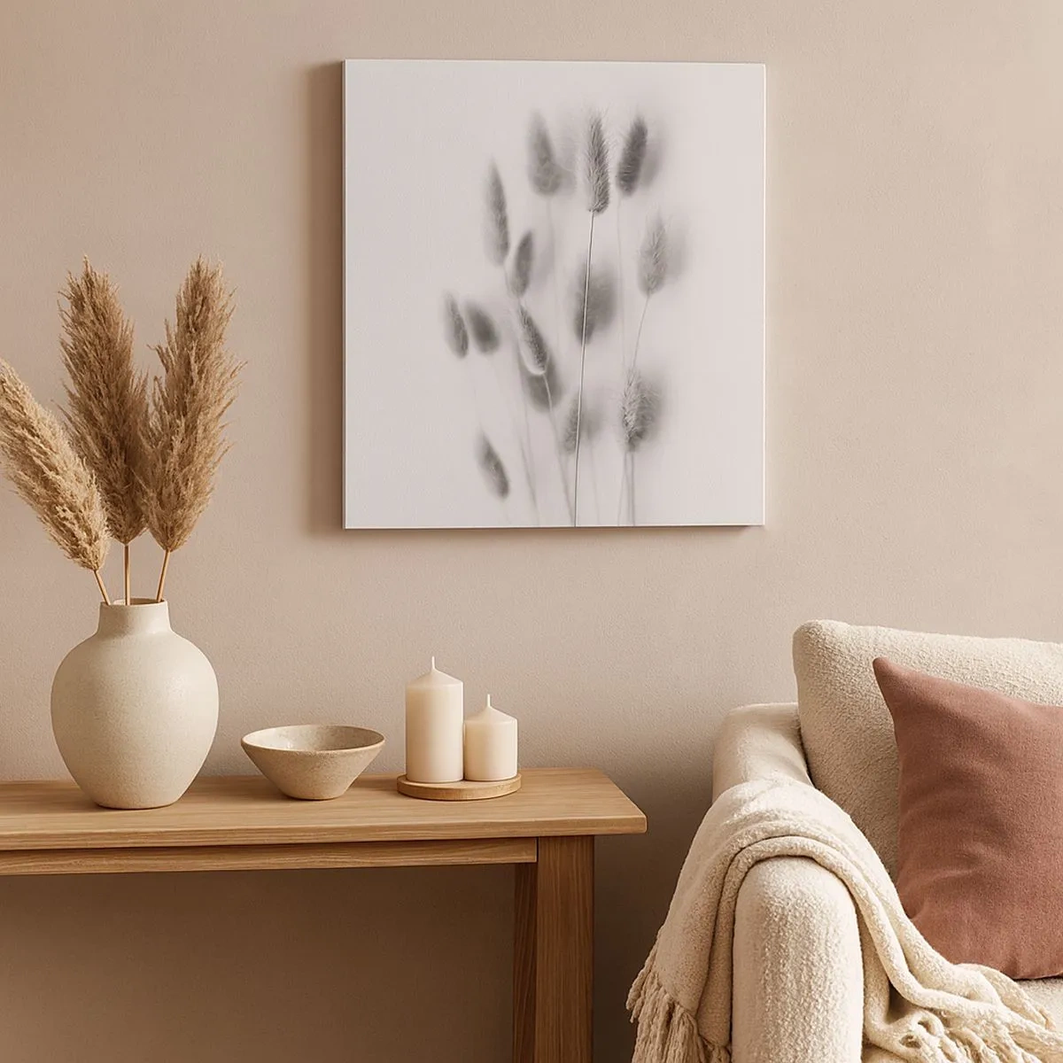 Obraz na plátně - Její načechranost tráva - 30x30 cm