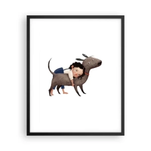 Plakát v černém rámu - Nejlepší přátelé - 40x50 cm